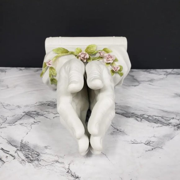 Praying Hands Porcelain Enesco Vintage - Picture 10 of 12